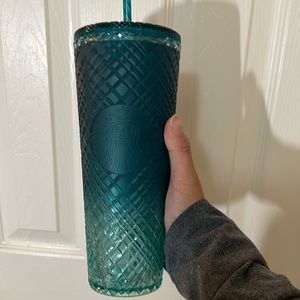 Starbucks 2023 Spring Teal Blue Ombre Jeweled